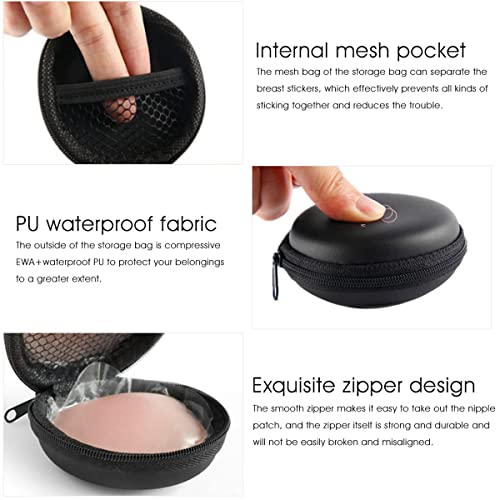 PALAY® 4 Pairs Nipple Covers Silicone Pasties for Breast Breathable Reusable Adhesive Pad Invisible Cover for Evening Gown Party Dress Off Shoulder Dress 2 PCS PALAY® 4 Pairs Nipple Covers Silicone Pasties for Breast Breathable Reusable Adhesive Pad Invisible Cover for Evening Gown Party Dress Off Shoulder Dress 2 PCS